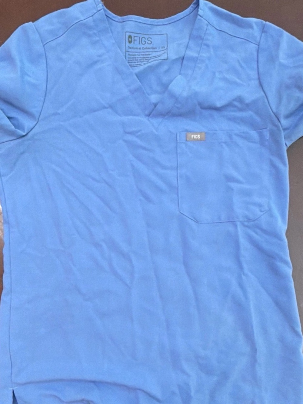FIGS  Women’s V-Neck Medical Scrub Top - Sky Blue